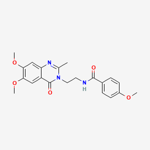 N-[2-(6,7-dimethoxy-2-methyl-4-oxoquinazolin-3(4H)-yl)ethyl]-4-methoxybenzamide