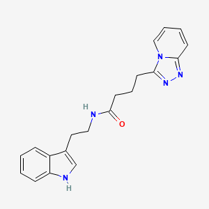 N-(2-(1H-indol-3-yl)ethyl)-4-([1,2,4]triazolo[4,3-a]pyridin-3-yl)butanamide