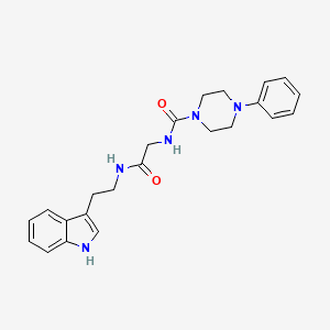 N-(2-{[2-(1H-indol-3-yl)ethyl]amino}-2-oxoethyl)-4-phenylpiperazine-1-carboxamide