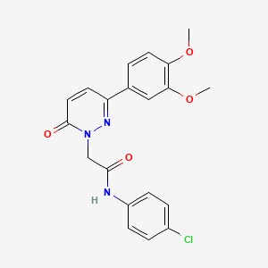 N-(4-chlorophenyl)-2-(3-(3,4-dimethoxyphenyl)-6-oxopyridazin-1(6H)-yl)acetamide