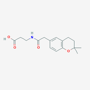 N-[(2,2-dimethyl-3,4-dihydro-2H-chromen-6-yl)acetyl]-beta-alanine