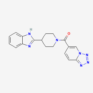 [4-(1H-benzimidazol-2-yl)piperidin-1-yl](tetrazolo[1,5-a]pyridin-6-yl)methanone