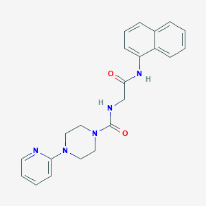 N-[2-(naphthalen-1-ylamino)-2-oxoethyl]-4-(pyridin-2-yl)piperazine-1-carboxamide