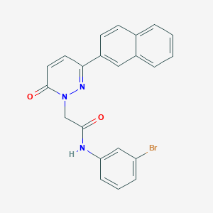 N-(3-bromophenyl)-2-(3-(naphthalen-2-yl)-6-oxopyridazin-1(6H)-yl)acetamide