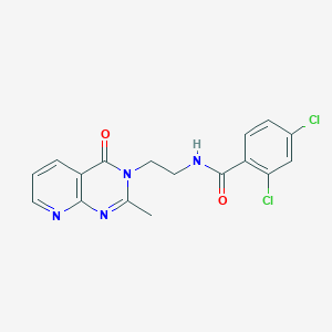 molecular formula C17H14Cl2N4O2 B10998470 2,4-dichloro-N-[2-(2-methyl-4-oxopyrido[2,3-d]pyrimidin-3(4H)-yl)ethyl]benzamide 