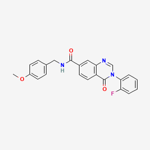 3-(2-fluorophenyl)-N-(4-methoxybenzyl)-4-oxo-3,4-dihydroquinazoline-7-carboxamide