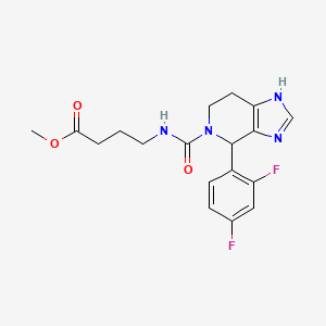 methyl 4-({[4-(2,4-difluorophenyl)-1,4,6,7-tetrahydro-5H-imidazo[4,5-c]pyridin-5-yl]carbonyl}amino)butanoate