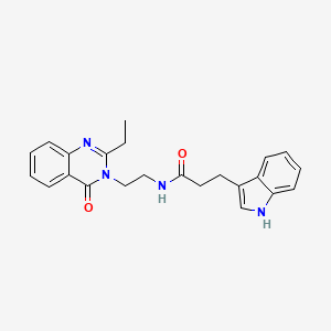 N-[2-(2-ethyl-4-oxoquinazolin-3(4H)-yl)ethyl]-3-(1H-indol-3-yl)propanamide