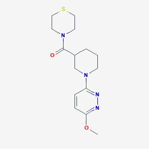 [1-(6-Methoxypyridazin-3-yl)piperidin-3-yl](thiomorpholin-4-yl)methanone