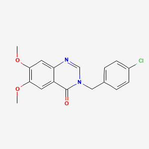 3-(4-chlorobenzyl)-6,7-dimethoxyquinazolin-4(3H)-one