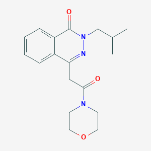 2-(2-methylpropyl)-4-[2-(morpholin-4-yl)-2-oxoethyl]phthalazin-1(2H)-one