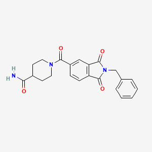 1-[(2-benzyl-1,3-dioxo-2,3-dihydro-1H-isoindol-5-yl)carbonyl]piperidine-4-carboxamide