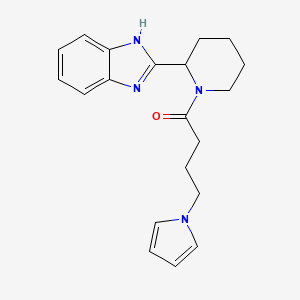 1-[2-(1H-1,3-Benzimidazol-2-YL)piperidino]-4-(1H-pyrrol-1-YL)-1-butanone