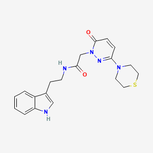 N-[2-(1H-indol-3-yl)ethyl]-2-[6-oxo-3-(thiomorpholin-4-yl)pyridazin-1(6H)-yl]acetamide