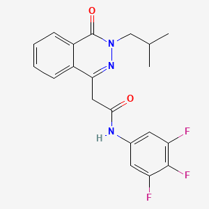 2-[3-(2-methylpropyl)-4-oxo-3,4-dihydrophthalazin-1-yl]-N-(3,4,5-trifluorophenyl)acetamide