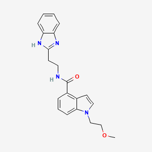 N-[2-(1H-1,3-benzimidazol-2-yl)ethyl]-1-(2-methoxyethyl)-1H-indole-4-carboxamide