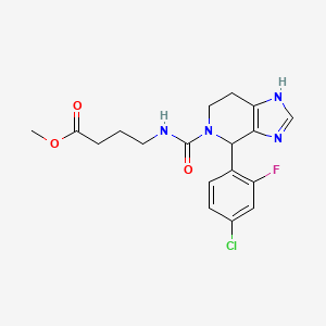 methyl 4-({[4-(4-chloro-2-fluorophenyl)-1,4,6,7-tetrahydro-5H-imidazo[4,5-c]pyridin-5-yl]carbonyl}amino)butanoate