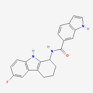 N-(6-Fluoro-2,3,4,9-tetrahydro-1H-carbazol-1-YL)-1H-indole-6-carboxamide