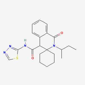 2'-(sec-butyl)-1'-oxo-N-(1,3,4-thiadiazol-2-yl)-2',4'-dihydro-1'H-spiro[cyclohexane-1,3'-isoquinoline]-4'-carboxamide