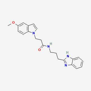 N-[3-(1H-benzimidazol-2-yl)propyl]-3-(5-methoxy-1H-indol-1-yl)propanamide