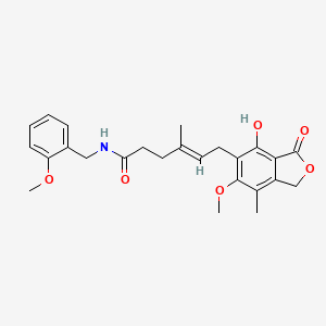 (4E)-6-(4-hydroxy-6-methoxy-7-methyl-3-oxo-1,3-dihydro-2-benzofuran-5-yl)-N-(2-methoxybenzyl)-4-methylhex-4-enamide