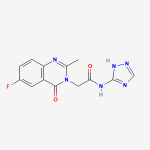 molecular formula C13H11FN6O2 B10998812 C13H11FN6O2 