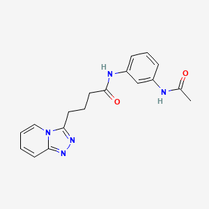 4-([1,2,4]triazolo[4,3-a]pyridin-3-yl)-N-(3-acetamidophenyl)butanamide