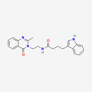 4-(1H-indol-3-yl)-N-[2-(2-methyl-4-oxoquinazolin-3(4H)-yl)ethyl]butanamide