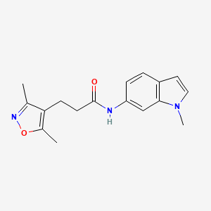 3-(3,5-dimethyl-1,2-oxazol-4-yl)-N-(1-methyl-1H-indol-6-yl)propanamide