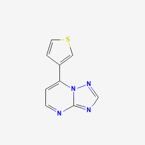 molecular formula C9H6N4S B10998917 7-(3-Thienyl)[1,2,4]triazolo[1,5-a]pyrimidine 