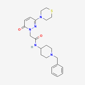 N-(1-benzylpiperidin-4-yl)-2-[6-oxo-3-(thiomorpholin-4-yl)pyridazin-1(6H)-yl]acetamide