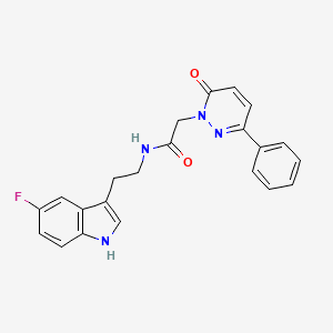 N-[2-(5-fluoro-1H-indol-3-yl)ethyl]-2-(6-oxo-3-phenylpyridazin-1(6H)-yl)acetamide