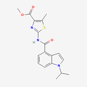 methyl 2-{[(1-isopropyl-1H-indol-4-yl)carbonyl]amino}-5-methyl-1,3-thiazole-4-carboxylate