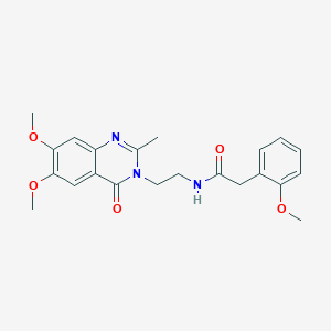 N-[2-(6,7-dimethoxy-2-methyl-4-oxoquinazolin-3(4H)-yl)ethyl]-2-(2-methoxyphenyl)acetamide