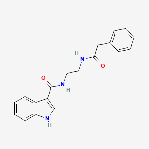 molecular formula C19H19N3O2 B10999031 N-{2-[(phenylacetyl)amino]ethyl}-1H-indole-3-carboxamide 