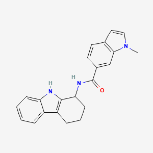 molecular formula C22H21N3O B10999037 1-methyl-N-(2,3,4,9-tetrahydro-1H-carbazol-1-yl)-1H-indole-6-carboxamide 