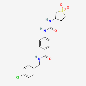 N-(4-chlorobenzyl)-4-{[(1,1-dioxidotetrahydrothiophen-3-yl)carbamoyl]amino}benzamide