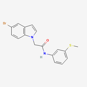 2-(5-bromo-1H-indol-1-yl)-N-[3-(methylsulfanyl)phenyl]acetamide