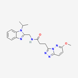 3-(6-methoxy[1,2,4]triazolo[4,3-b]pyridazin-3-yl)-N-{[1-(propan-2-yl)-1H-benzimidazol-2-yl]methyl}propanamide