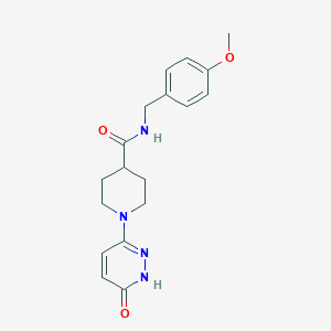 N-(4-methoxybenzyl)-1-(6-oxo-1,6-dihydropyridazin-3-yl)piperidine-4-carboxamide