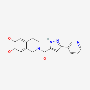 (6,7-dimethoxy-3,4-dihydroisoquinolin-2(1H)-yl)[3-(pyridin-3-yl)-1H-pyrazol-5-yl]methanone