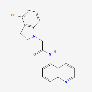 2-(4-bromo-1H-indol-1-yl)-N-(quinolin-5-yl)acetamide