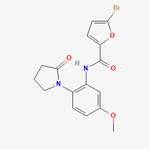 5-bromo-N-[5-methoxy-2-(2-oxopyrrolidin-1-yl)phenyl]furan-2-carboxamide