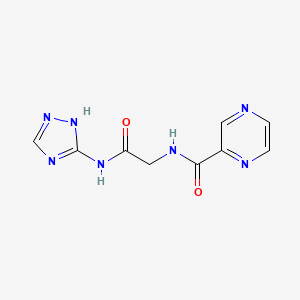 N-[2-oxo-2-(4H-1,2,4-triazol-3-ylamino)ethyl]pyrazine-2-carboxamide