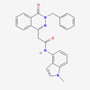 2-(3-benzyl-4-oxo-3,4-dihydrophthalazin-1-yl)-N-(1-methyl-1H-indol-4-yl)acetamide