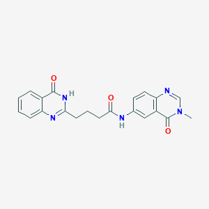 4-(4-hydroxyquinazolin-2-yl)-N-(3-methyl-4-oxo-3,4-dihydroquinazolin-6-yl)butanamide