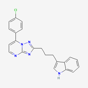 7-(4-chlorophenyl)-2-[3-(1H-indol-3-yl)propyl][1,2,4]triazolo[1,5-a]pyrimidine