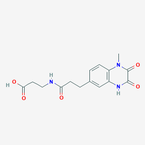 N-[3-(3-hydroxy-1-methyl-2-oxo-1,2-dihydroquinoxalin-6-yl)propanoyl]-beta-alanine