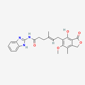 (E)-N-(1H-benzo[d]imidazol-2-yl)-6-(4-hydroxy-6-methoxy-7-methyl-3-oxo-1,3-dihydroisobenzofuran-5-yl)-4-methylhex-4-enamide