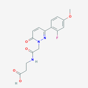 N-{[3-(2-fluoro-4-methoxyphenyl)-6-oxopyridazin-1(6H)-yl]acetyl}-beta-alanine